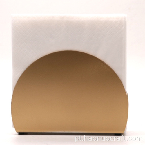 Rack de armazenamento de tecido semicircular minimalista dourado
